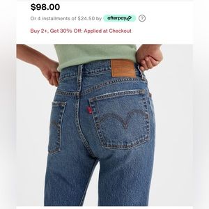 New Levi’s Straight Fit High Rise /Women’s Jeans Size 27